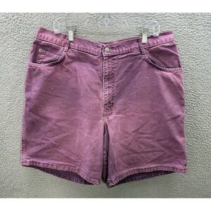 Vintage Bon Jour Shorts Mens 34 Purple Duck Canvas Chino Grunge Skater 90s Y2K‎